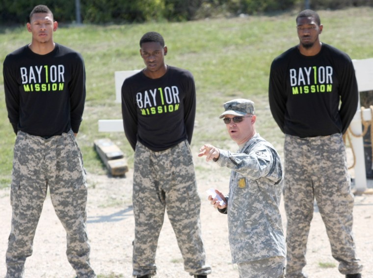Baylor Men's Basketball Visit Fort Hood